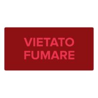 CSA 08645 - Dicitura "VIETATO FUMARE" per pannelli serie 5000