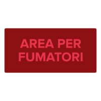CSA CSA08647 - Dicitura "AREA PER FUMATORI" per pannelli serie 5000