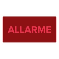 CSA 08662W - Dicitura "ALLARME" per pannelli serie 5500