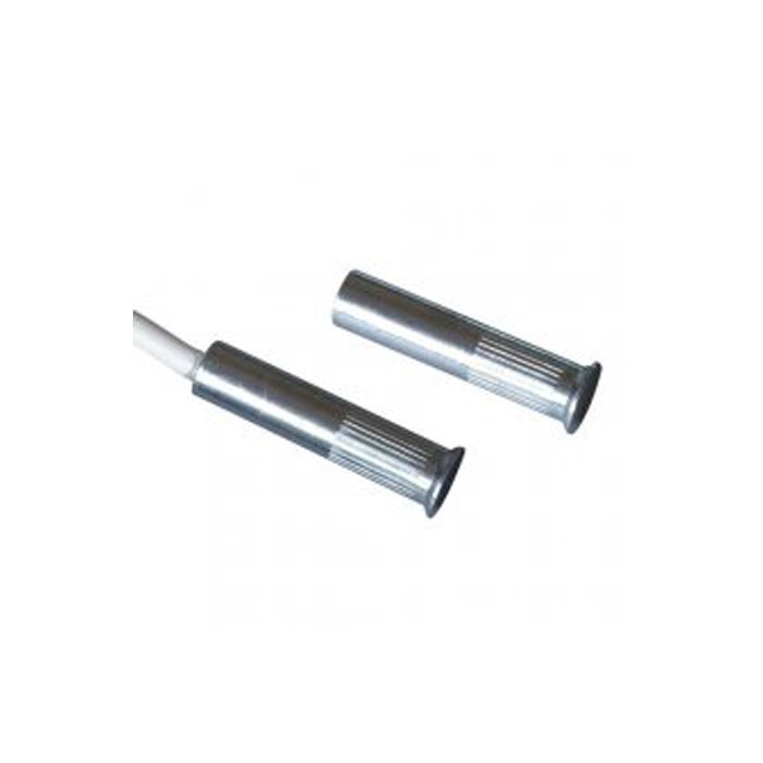 CSA 414TF2 - Contatto magnetico cilindrico in ottone, cavo 2 m con guaina