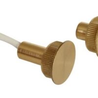CSA 424TF - Contatto magnetico da incasso in ottone per porte blindate