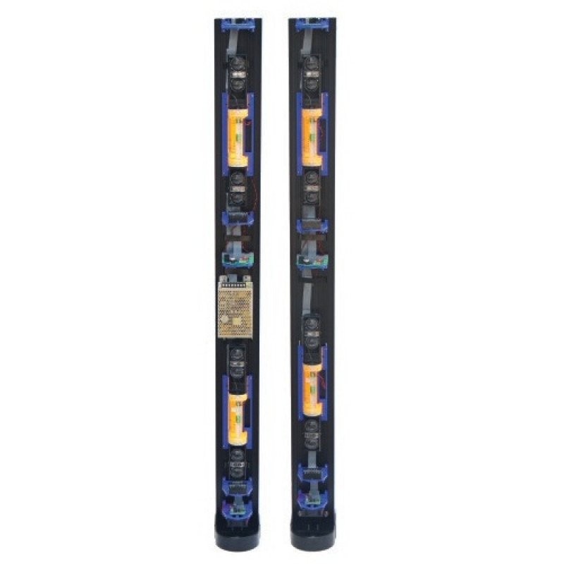 OPTEX TWD202RR - Colonna precablata doppia faccia 2 m a pavimento, 1 barriera