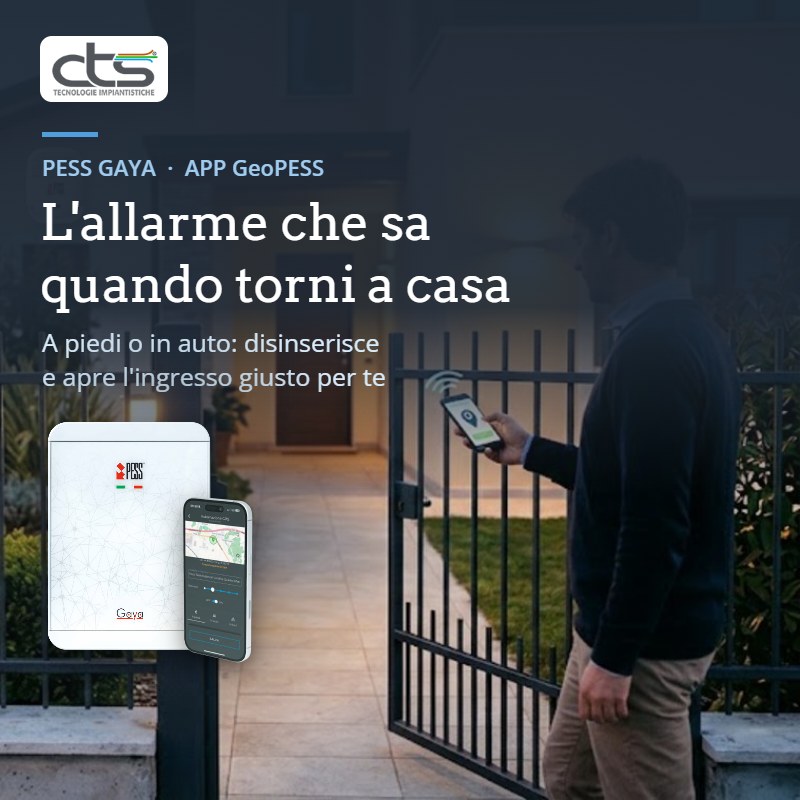 PESS GAYA con app GeoPESS: l'allarme che sa quando torni a casa, a piedi o in auto