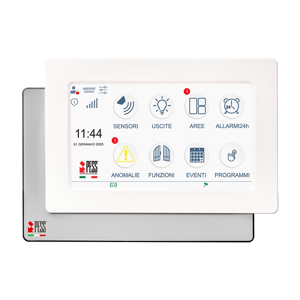 PESS STAR TOUCH RESTYLE W - Tastiera touch screen 7 pollici bianca