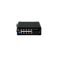 TND SW-IND-POE8-UNM - Switch PoE industriale 8 porte Gigabit + 2 SFP, non gestito