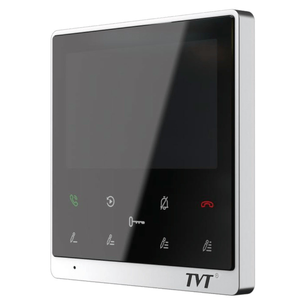 TVT TEVH1104S1PTW - Monitor interno IP per videocitofonia, display 480x272