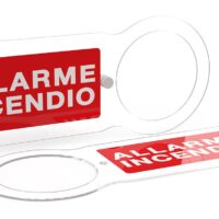 VENITEM CI PLEXIGLASS - Cartello in plexiglass "ALLARME INCENDIO" per sirena